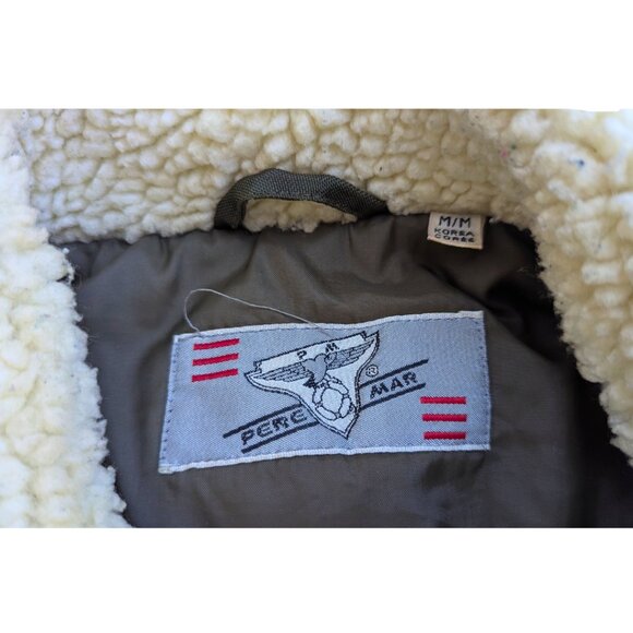 SOLD Vintage 1980's Pere Mar Intermediate Flying Bomber Jacket Size M Men - Picture 5 of 9